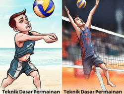 Teknik Dasar Permainan Bola Voli Pantai dan Perbedaannya dengan Voli Indoor