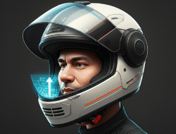 Helm Pintar dengan Navigasi Proyeksi Langsung