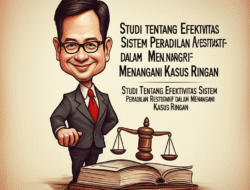 Studi Tentang Efektivitas Sistem Peradilan Restoratif dalam Menangani Kasus Ringan