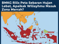 BMKG Rilis Peta Sebaran Hujan Lebat, Apakah Wilayahmu Masuk Zona Merah?