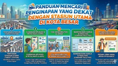 Panduan Mencari Penginapan Yang Dekat Dengan Stasiun Utama Di Kota Besar